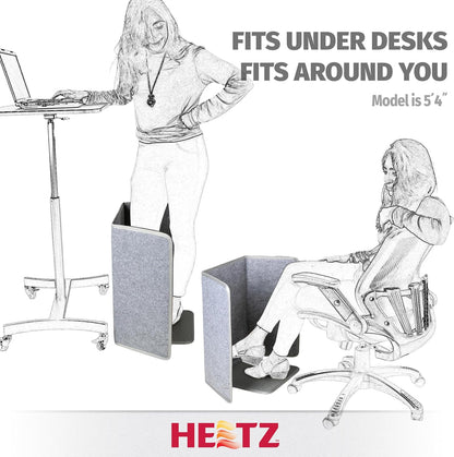 Foldable Foot & Leg Heater, Portable Under Desk Space Heater & Warmer, Heated Floor Mat, Tip-Over Protection, Auto Shutoff, Ideal for Home, Office, or Desk Use, Compact & Safe Design