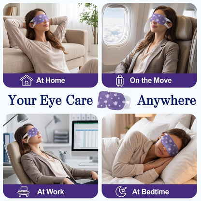 20 Pack Steam Eye Mask, Heated Eye Mask, Warm Compress for Eyes Unscented