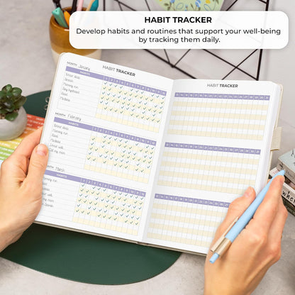Clever Fox 4 Minute Journal, Guided Daily Habit Tracker Aquamarine