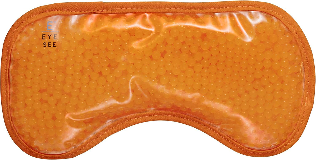 Eye See Plush Gel Eye Mask for Puffy Eyes, Blue - Cold Eye mask to Treat Dark Circles, Sinuses, Dry Eyes, and for Allergy Relief - Microwave Safe for Heat Therapy