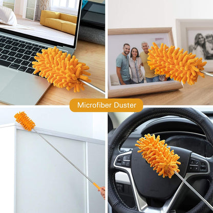 10 Pcs Venetian Window Blind Cleaner Duster Tool Set, Mini Blind Cleaner Duster Brush, Hand Held Air Conditioner Shutters Duster, Dirt Cleaner for Blind, Fan, Air Conditioner, Window Groove Gap (Blue)