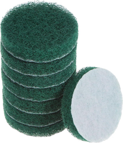 HARFINGTON 8pcs Drill Power Brush 3 inch Tile Scrubber Scouring Pads 180-240 Grit for Bathroom Kitchen Household Cleaning