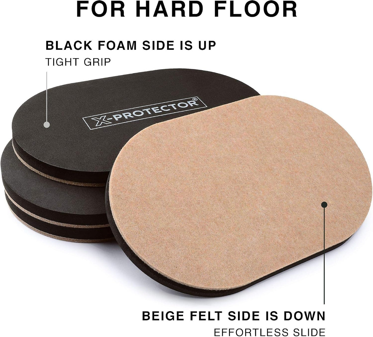 X-Protector Furniture Lifter Tool - Premium Furniture Jack Lifting Tool | Lift Furniture Easily - Appliance Lifter with 4.3" Adjustable Height - Ideal Jack to Lift Furniture Easily with No Effort