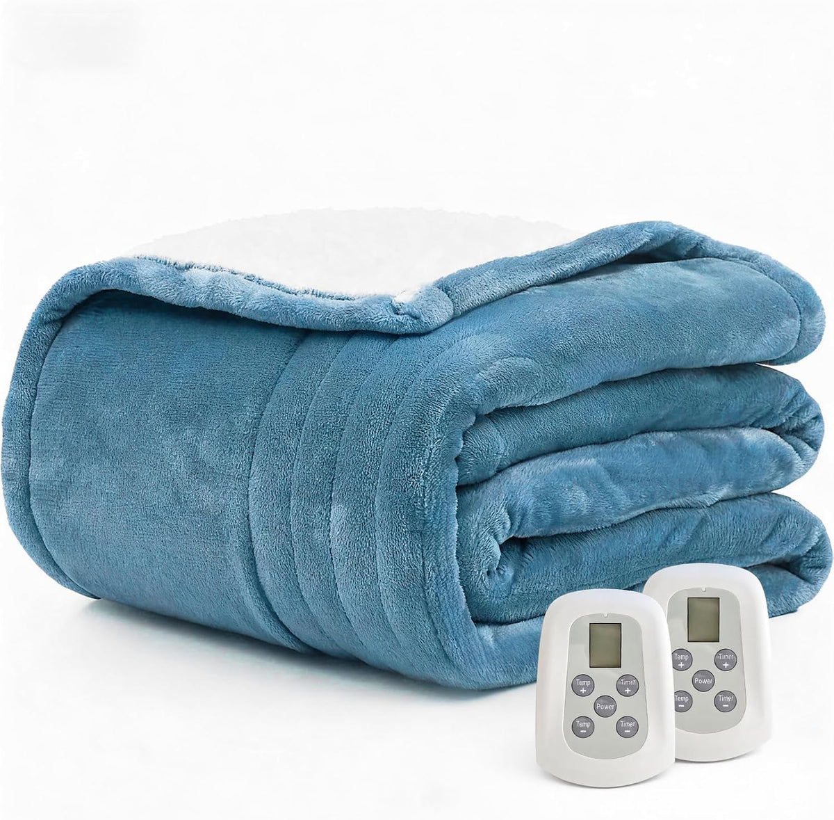 Heated Blanket Electric Throw Blanket with Built-in Button Controller 50"x60" One-Touch Ultra Cozy Soft Warm Heating Electric Blanket with 4 Heat Levels & 4 Hours Auto-Off Overheat Protection