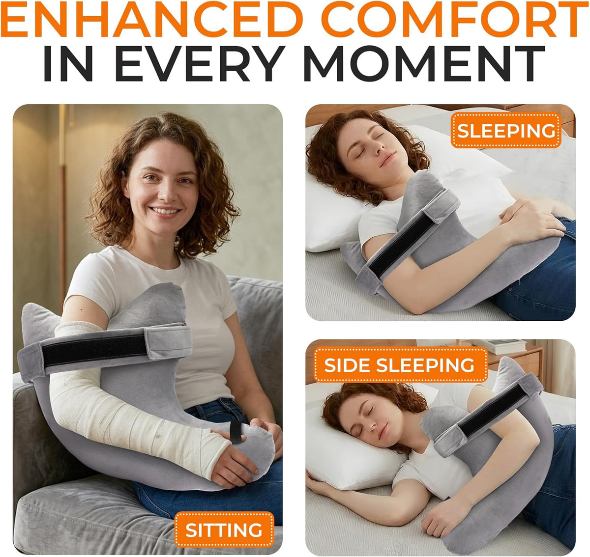 Shoulder Pillow - Arm & Rotator Cuff Pillow - Post Shoulder Surgery Support