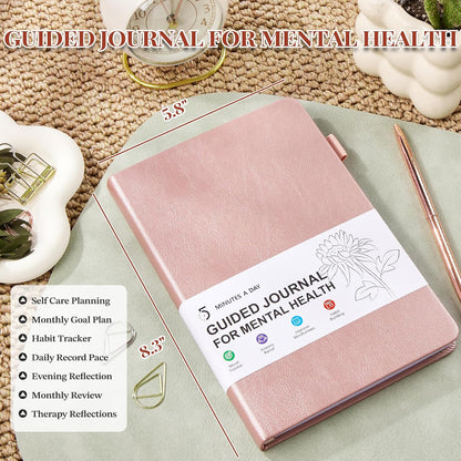 5 MINUTES A DAY Mental Health Journal, 90-Day Guided Journal