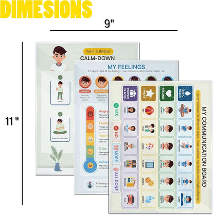Morning Routine Chart for Kids – Step-by-Step Visual Schedule (9x12 Laminated) | Self-Care Educational Chart for Children, Special Needs & Autism – Morning Routine Support – English