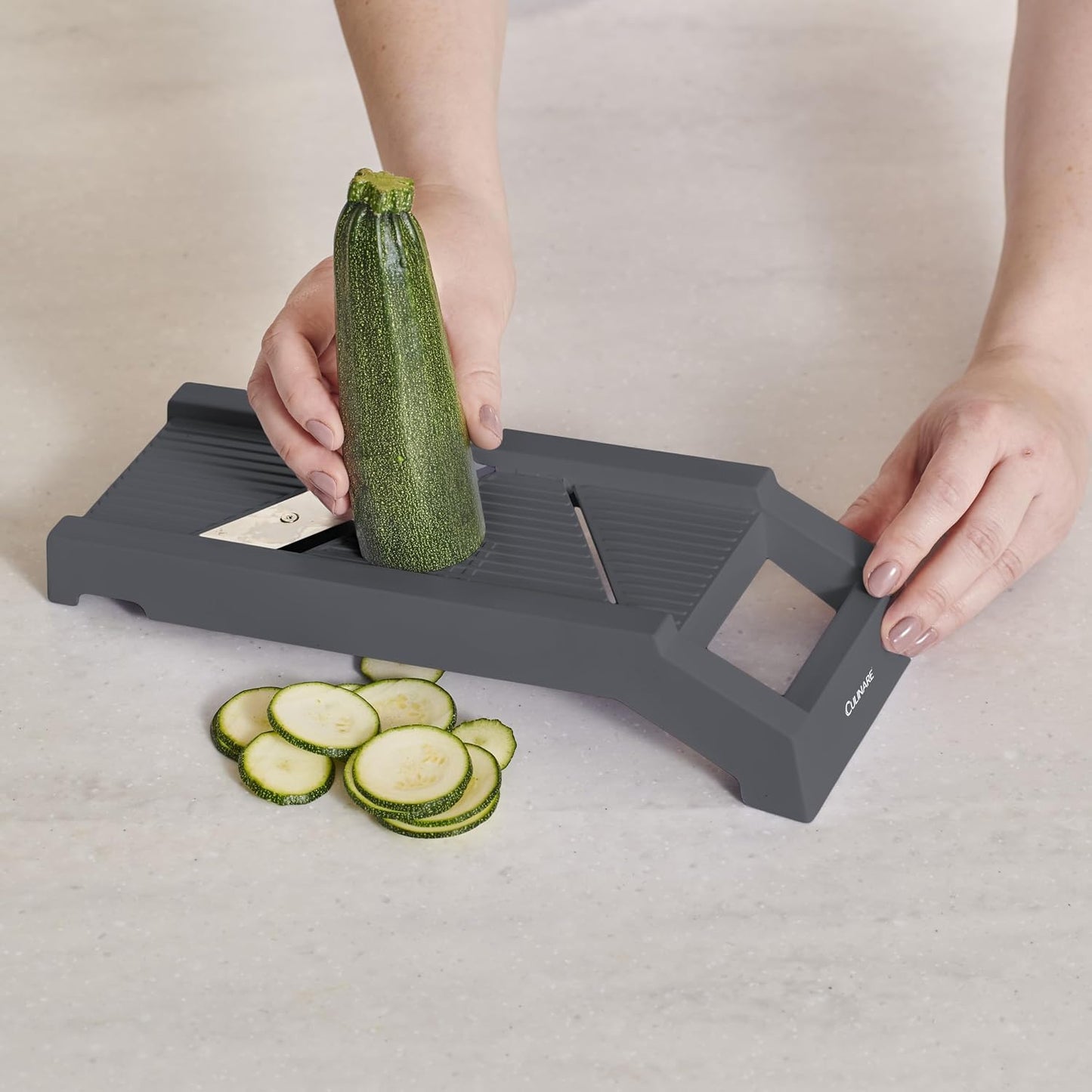 Culinare Multi-Blade Mandoline Slicer, Vegetable, Cheese Chopper and Grater, 4 Interchangeable Blades, Safety Guard, Non-Slip Base