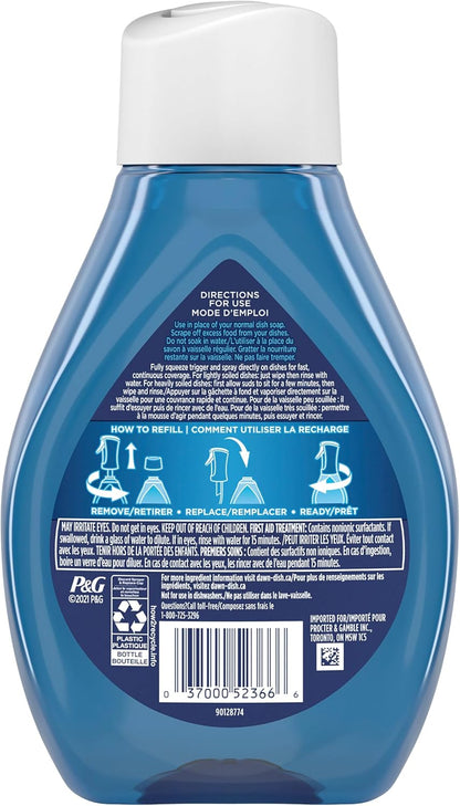 Dawn Powerwash Spray, Dish Soap, Dishwashing Liquid, Fresh, 1 Starter Kit + 3 Refills, 4x16 Fl Oz