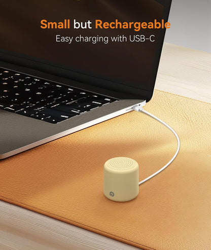 Dreamegg Portable White Noise Machine, 1000mAh Battery, Travel Sleep, Cream | Egg-Sized, 16 Sounds, USB-C, Timer, Baby & Adults, Office Privacy, Gift Use
