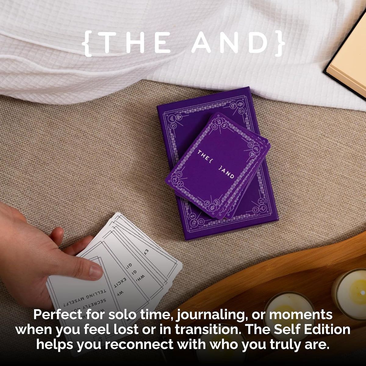 {THE AND} Self Love Edition - 199 Self Reflection Cards to Improve Self Awareness - Self Care Question Card Deck to Prompt Mindfulness & Meditation - Explore Identity for Women & Men By The Skin Deep