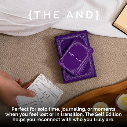 {THE AND} Self Love Edition - 199 Self Reflection Cards to Improve Self Awareness - Self Care Question Card Deck to Prompt Mindfulness & Meditation - Explore Identity for Women & Men By The Skin Deep