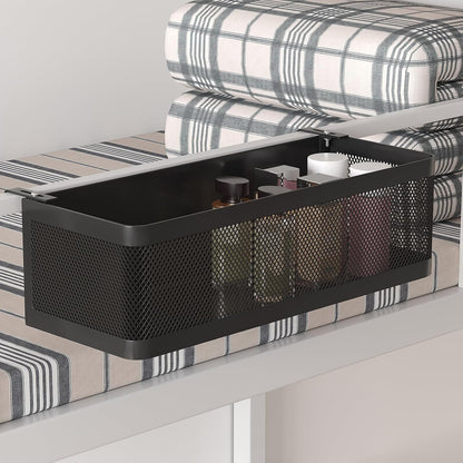 Bedside Caddy Shelf for Bunk Bed, White, L13.78in*W5.12in*H3.94in
