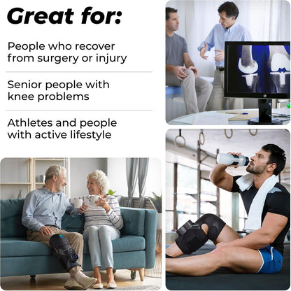 Xpress Knee Massager for Pain Relief | Leg Massager with Heat & Compression