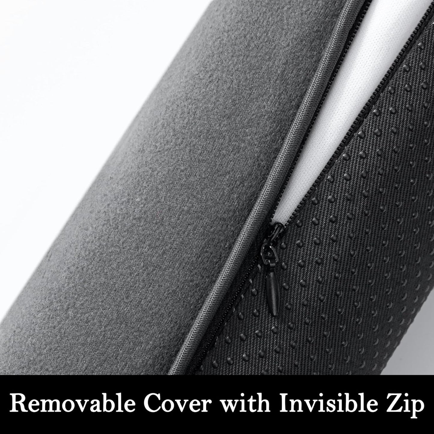 Door Draft Stopper, Removable Washable Cover, 38", Gray | Weighted Gap Filler, Blocks Hot and Cold Air, All-Season Seal, Easy Install, Noise & Wind Blocker, Home Essentials
