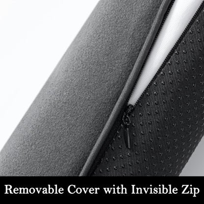 Door Draft Stopper, Removable Washable Cover, 38", Gray | Weighted Gap Filler, Blocks Hot and Cold Air, All-Season Seal, Easy Install, Noise & Wind Blocker, Home Essentials