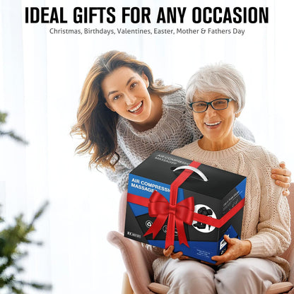 Fathers Day Dad Gifts for Husband, Men, Mom, Wife, Women, Her Him, Mothers Day, Christmas, Valentines Day Air Compression Massager with Heat for Comprehensive Leg and Foot Therapy, Helpful for Relax