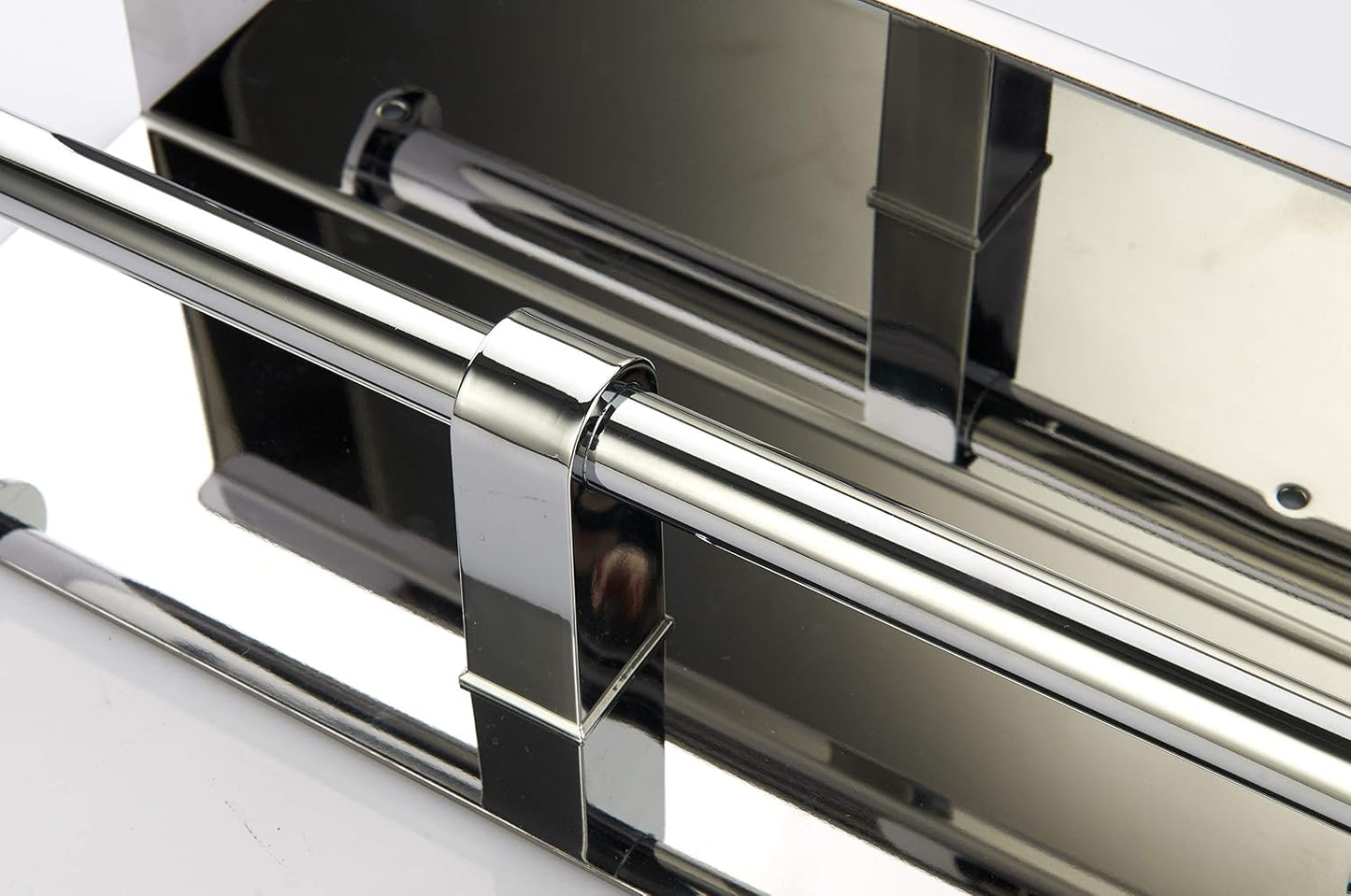 Double Toilet Paper Holder with Shelf Brushed Nickel Toilet Paper Holder Wall Mounted