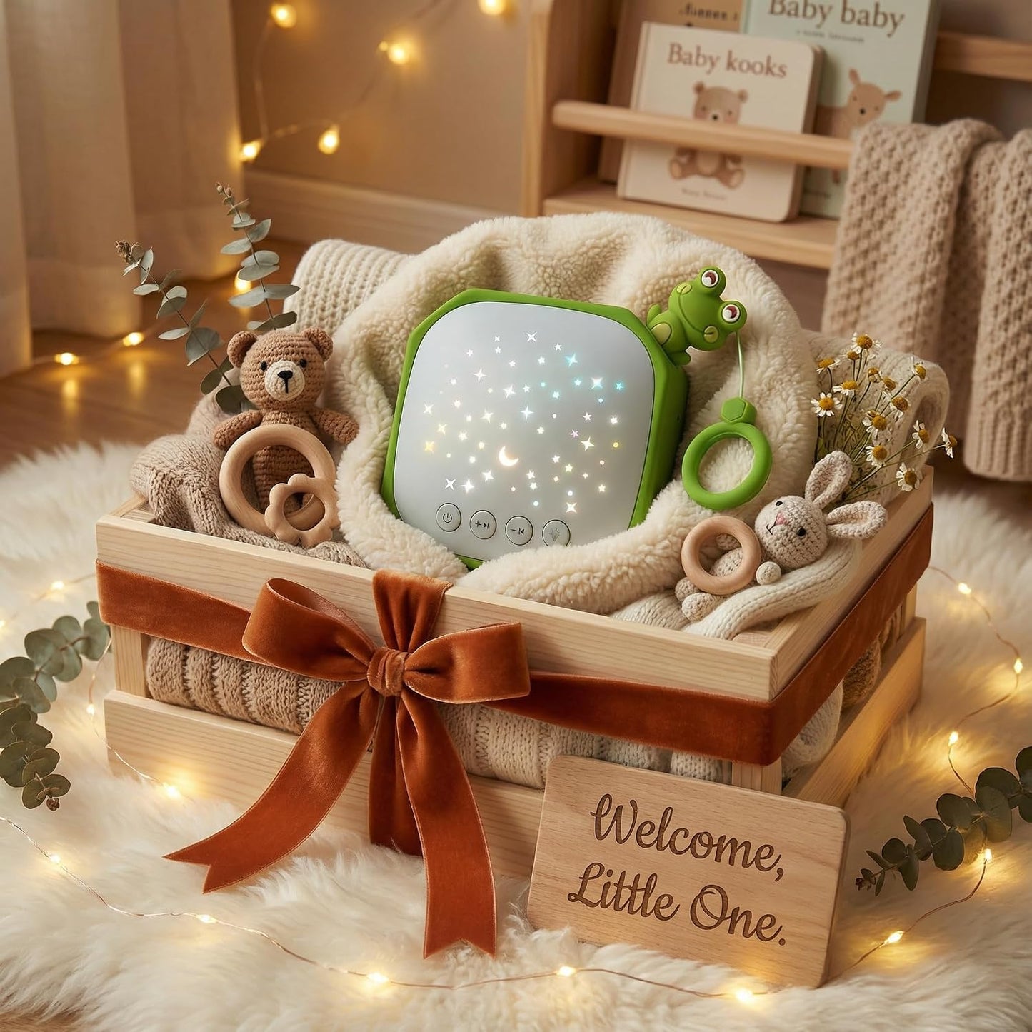White Noise Sound Machine Baby with Star Projector | Portable Sleep Aid Lullaby Music for Baby Sleeping | Soothing Sound Machine for Nursery, Car Travel, Bedroom Crib, Kids Gifts (Puppy)