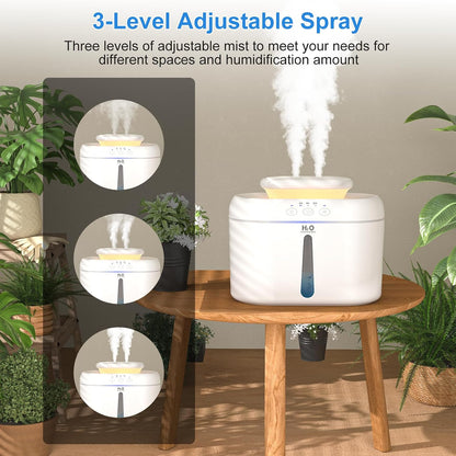 COO Humidifiers for Bedroom, 2L Top Fill Tank, 30H Runtime Cool Mist