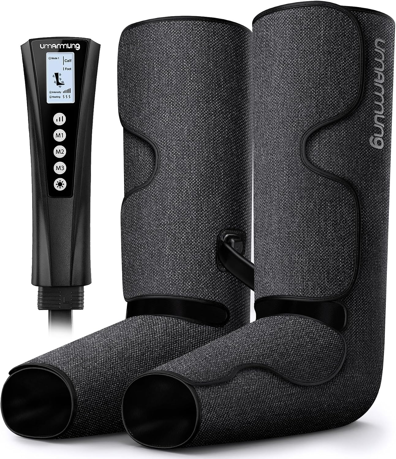 UMARMUNG Air Compression Leg Massager with Heat, Gifts for Men, Dad, Husband, Women, Mom, Wife, Her, Presents for Christmas, Mothers Day, Birthday, Valentine's Day, Works for Foot, Calf, Knee, Thighs