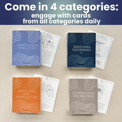 Meditation Cards for Anxiety Relief - Daily Affirmation Cards for Women