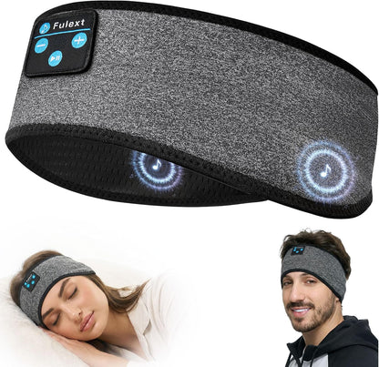 Sleep Headphones Bluetooth Headband,Sleeping Headphones Sports Headband, Long Time Play Sleeping Headsets with Built in Speakers Perfect for Workout,Running,Yoga