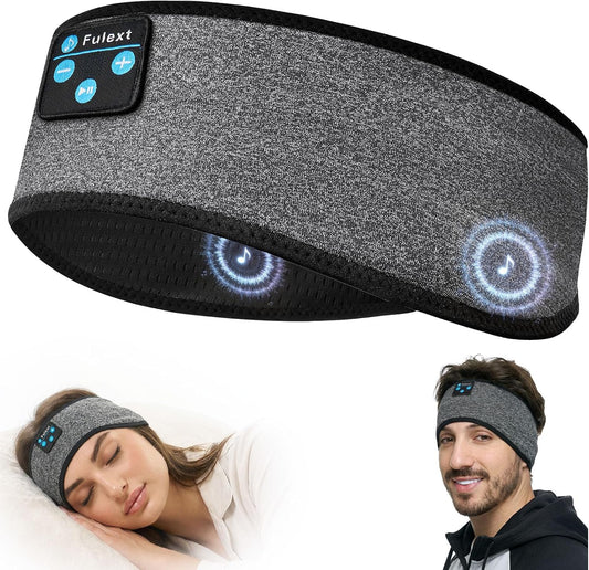Sleep Headphones Bluetooth Headband,Sleeping Headphones Sports Headband, Long Time Play Sleeping Headsets with Built in Speakers Perfect for Workout,Running,Yoga