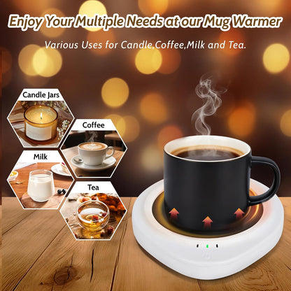 ASAWASA Candle Warmer with Timer Coffee Mug Warmers for Large Jar