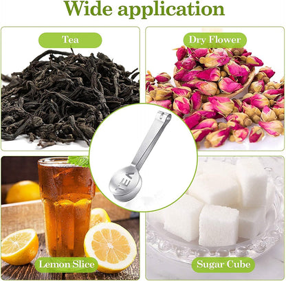 Fdit Tea Bag Squeezer, Stainless Steel Teabag Tongs, Tea Bag Holder Spoon Lemon Strainer Clip for Gripping Ice s, Loose Tea Loose Leaf
