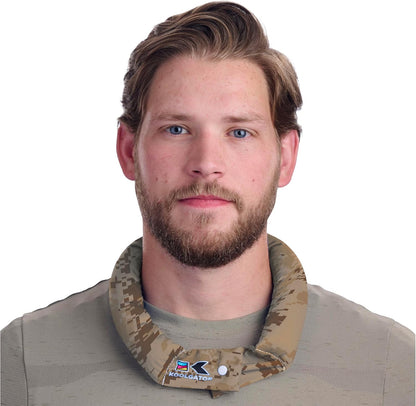 KOOLGATOR Evaporative Cooling Neck Wrap, Blue Paisley, 1 Pack | Reusable Neck Cooler with Long Lasting Relief During Hot Weather Activities, Sports, & Outdoor Work