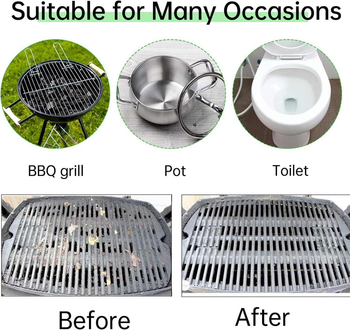 8 Pack Grill Brick Griddle Stone Pumice Cleaning Block | Commercial grade cleaner for oven, stove, BBQ grill, cookers, frying pans, racks and flat tops