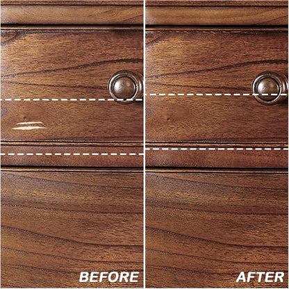 SEISSO Furniture Repair Kit - Set of 42 - Wood Repair Kit Wood Fillers, Furniture Scratch Repair Markers and Wax Sticks with Scraper, Brushes, for Scratches, Stains, Wood Floor, Laminate, Cabinet