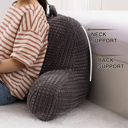 A Nice Night Darkgrey 17" Bed Wedge Pillows with Arms for Sitting