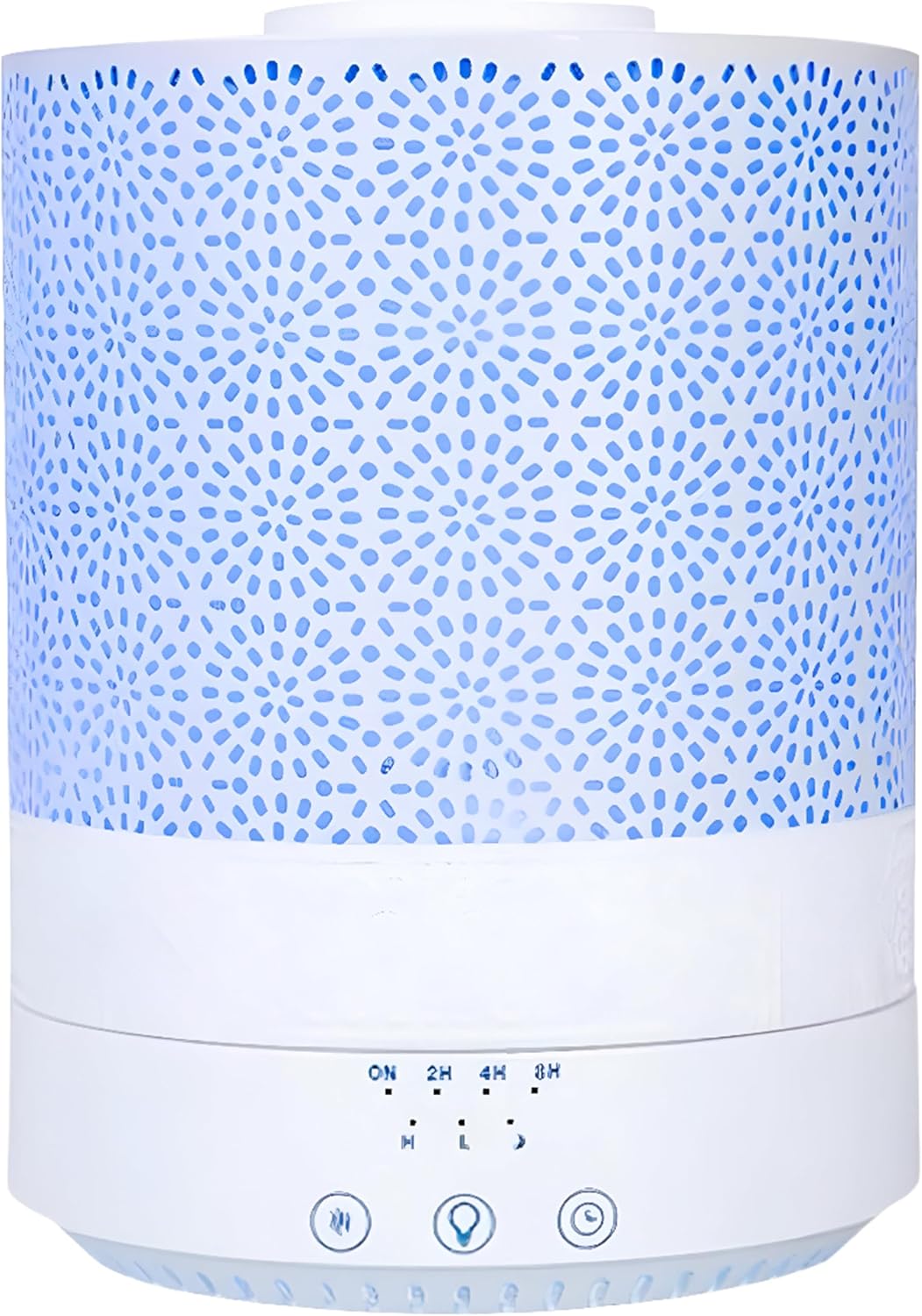BlueHills 2500 ML Humidifier with Essential Oil Diffuser Combo Aroma Home Décor Design for Large Bed Bath Kids Baby Living Rooms Big Capacity LED Lights Scent Ultrasonic Cool Mist Wood Grain F006