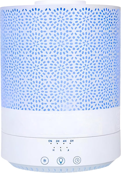 BlueHills 2500 ML Humidifier with Essential Oil Diffuser Combo Aroma Home Décor Design for Large Bed Bath Kids Baby Living Rooms Big Capacity LED Lights Scent Ultrasonic Cool Mist Wood Grain F006