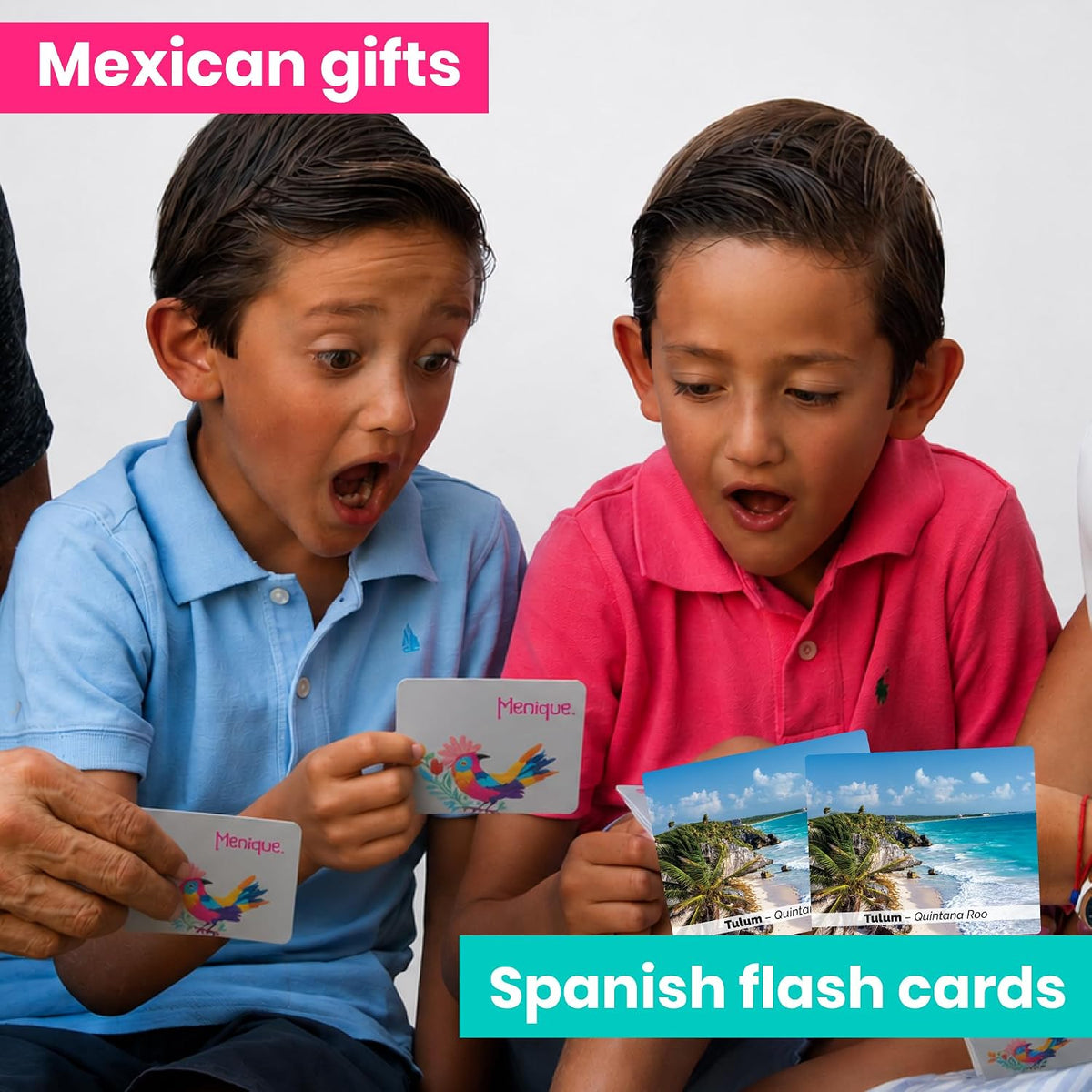 Menique Explore the World Memory Matching Game – Geography Game with 100 Photo Cards, 50 Countries, Flags & Landmarks – Travel Card Game with Educational Booklet, Ages 3+