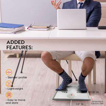 EconoHome Electric Foot Warmer - Foot Heater for Under the Desk, Office or Bedroom - Energy Efficient - Exclusive Overheat Protection Feet Warmer (70 Watts)