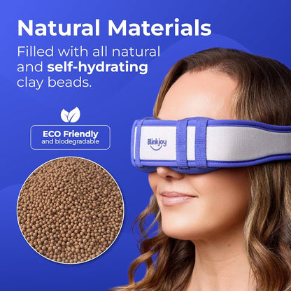 Blinkjoy Rechargeable Heated Eye Mask for Dry Eyes | Cordless Warm Compress for MGD, Styes & Eye Strain, Optometrist Recommended for Dry Eye Relief