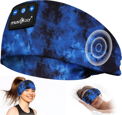 MUSICOZY Sleep Headphones Tie-Dye Bluetooth Headband Headphone for Sleeping