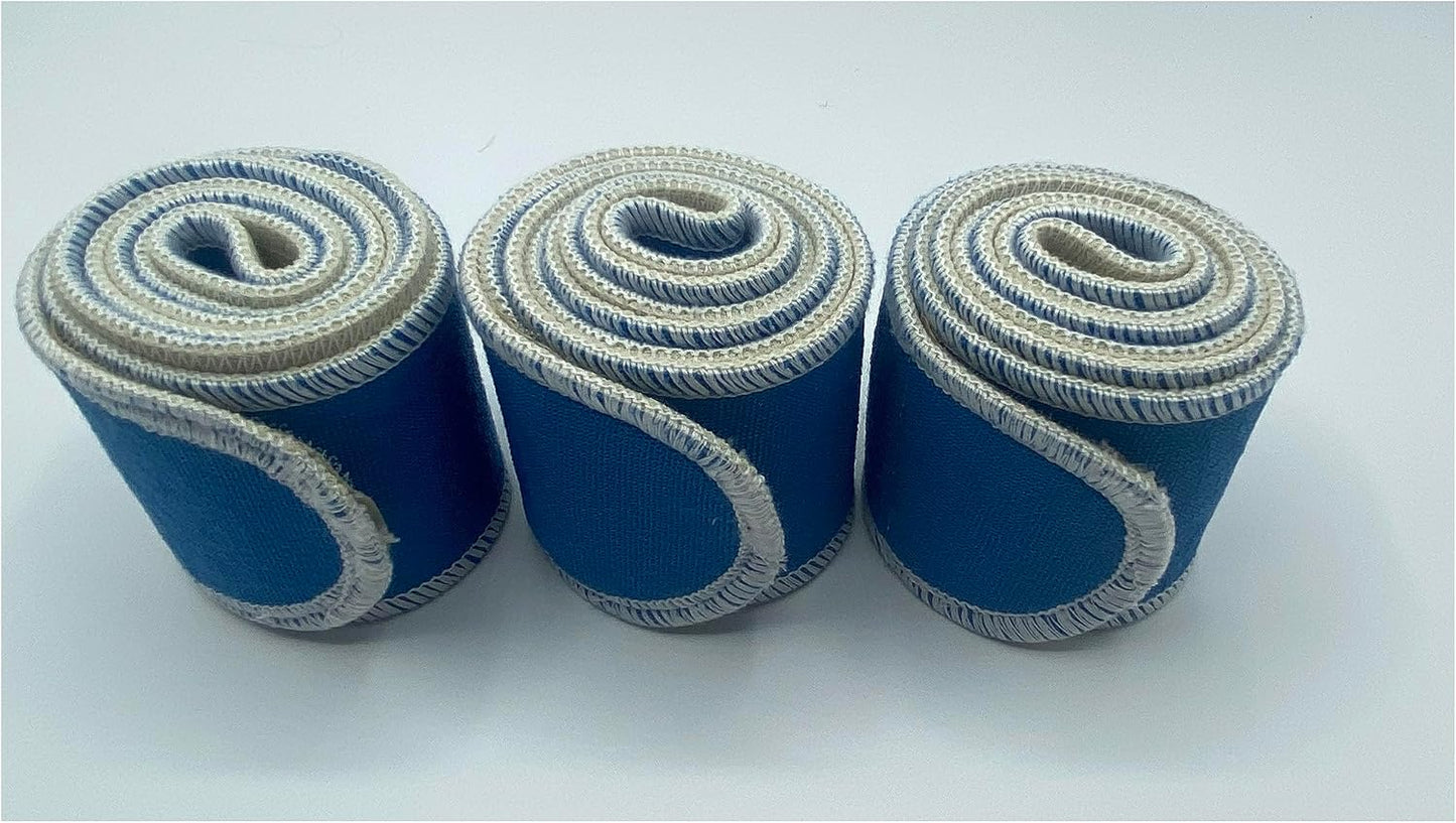 Therapeutic Treatment Wrap, 3 Count Pack, Binder Tape Like Wrap, Elastic Stretch, Effectively Holds Moist Heat Packs, Heating Packs, Cold Packs and Electrodes in Place (2.5" W x 24" L)