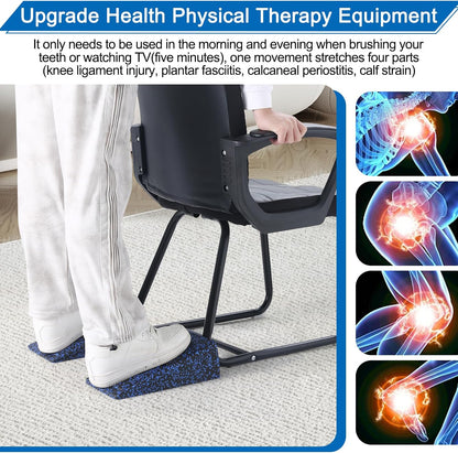Slant Board 3 Pcs Squat Wedge for Calf Stretching | 12" x 6.3" With Carry Bag，Adjustable Foam Slant Board Wedge Great for Exercises，Foot Stretcher for Plantar Fasciitis