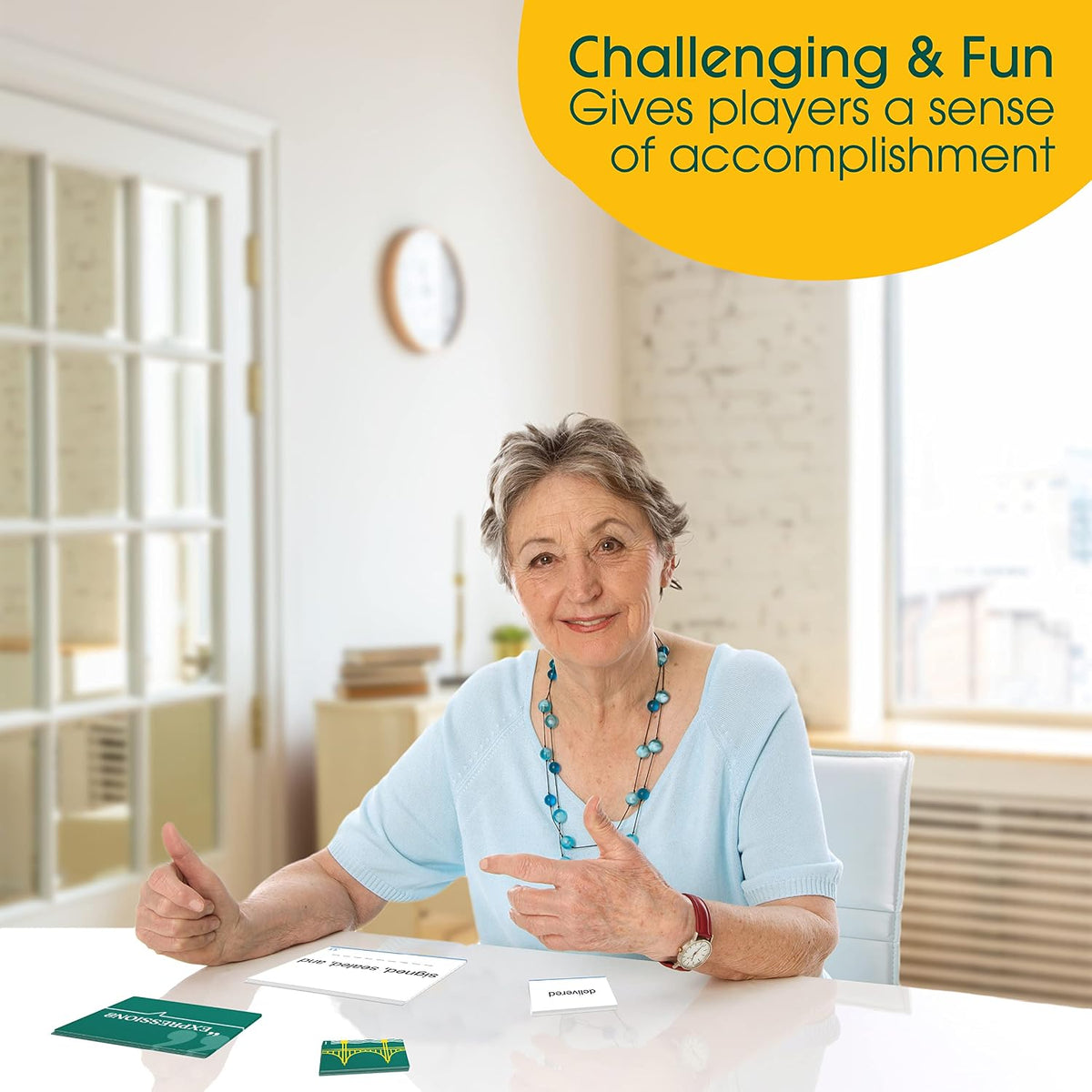 Keeping Busy Expressions Set 1 Dementia Activities for Seniors | Alzheimer Products for Elderly Patients | Fun Memory Game Toy & Cognitive Brain Puzzle for Senior Citizens w/Memory Loss or Alzheimers
