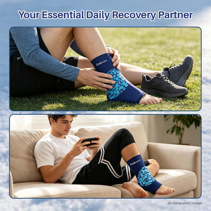 Reusable Ankle Foot Ice Pack Sleeve