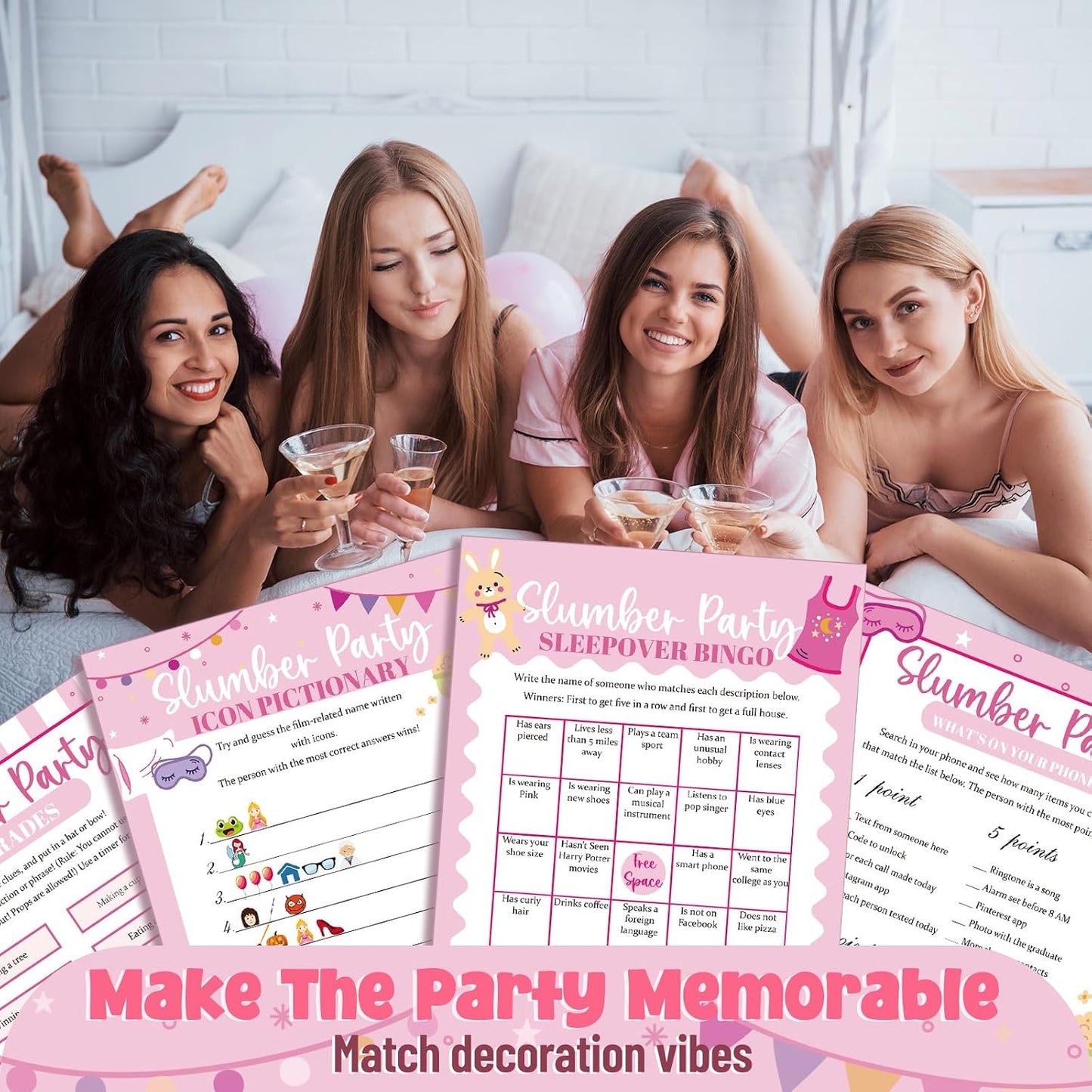 217 Pcs Family Party Bingo Games and Fun Activities Family Gathering Sleepover Question Card Set Game for Adults Games Indoors, Sleepover Activity Supplies