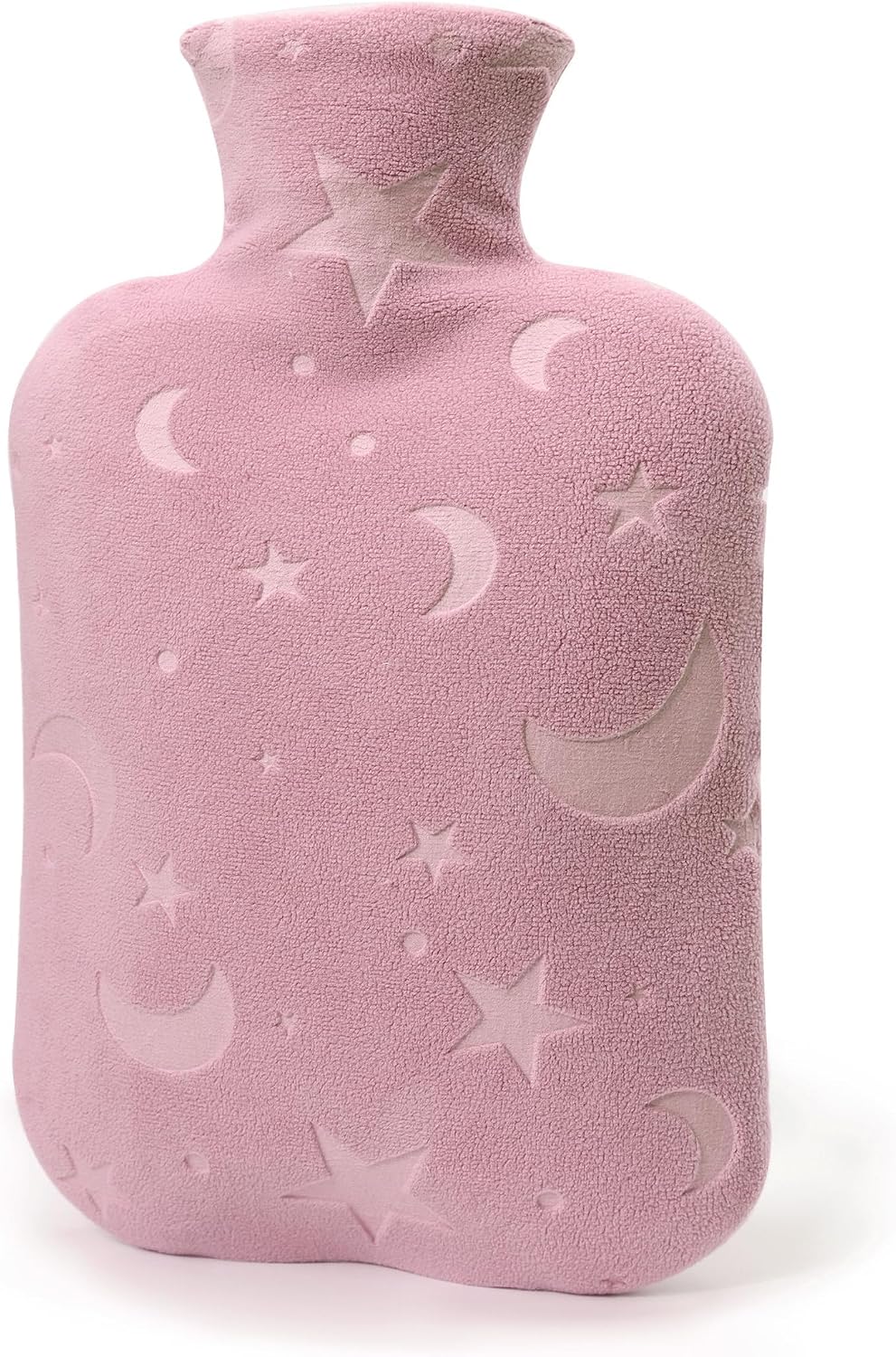 Hot Water Bottle with Soft Cover, 2L Hot Water Bag for Menstrual Cramps, Neck and Shoulder Pain Relief, Hot and Cold Therapies, Hand Feet Warmer, Blue