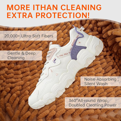 1PCS Blue Shoe Washing Machine Bags for All Shoe Types | Deep Cleaning,Reusable and Durable,Safeguarding Shoes from Scuffs and Deformation,Tear-Resistant Chenille Fabric