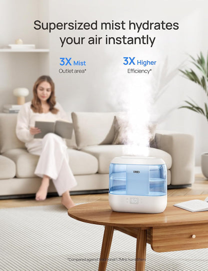 DREO Smart Humidifiers for Bedroom, 4L Cool Mist Humidifier
