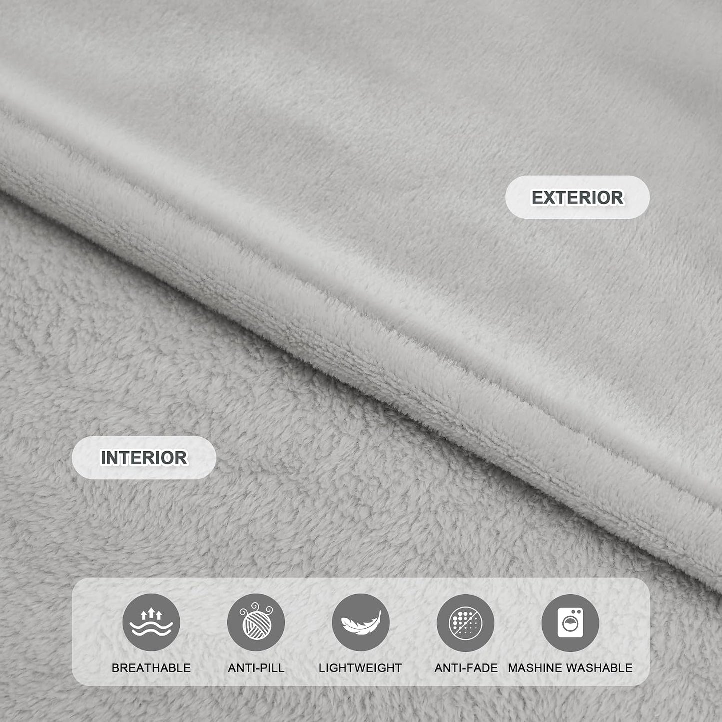 IFNOW Fleece Wearable Blanket with Sleeves, Oversized Snuggle Robe