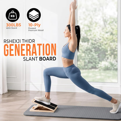 Adjustable Slant Board for Calf Stretching – Incline Stretch Wedge for Achilles Tendon, Plantar Fasciitis Relief, Squat Support & Physical Therapy, Non-Slip Calf Stretcher for Home Gym